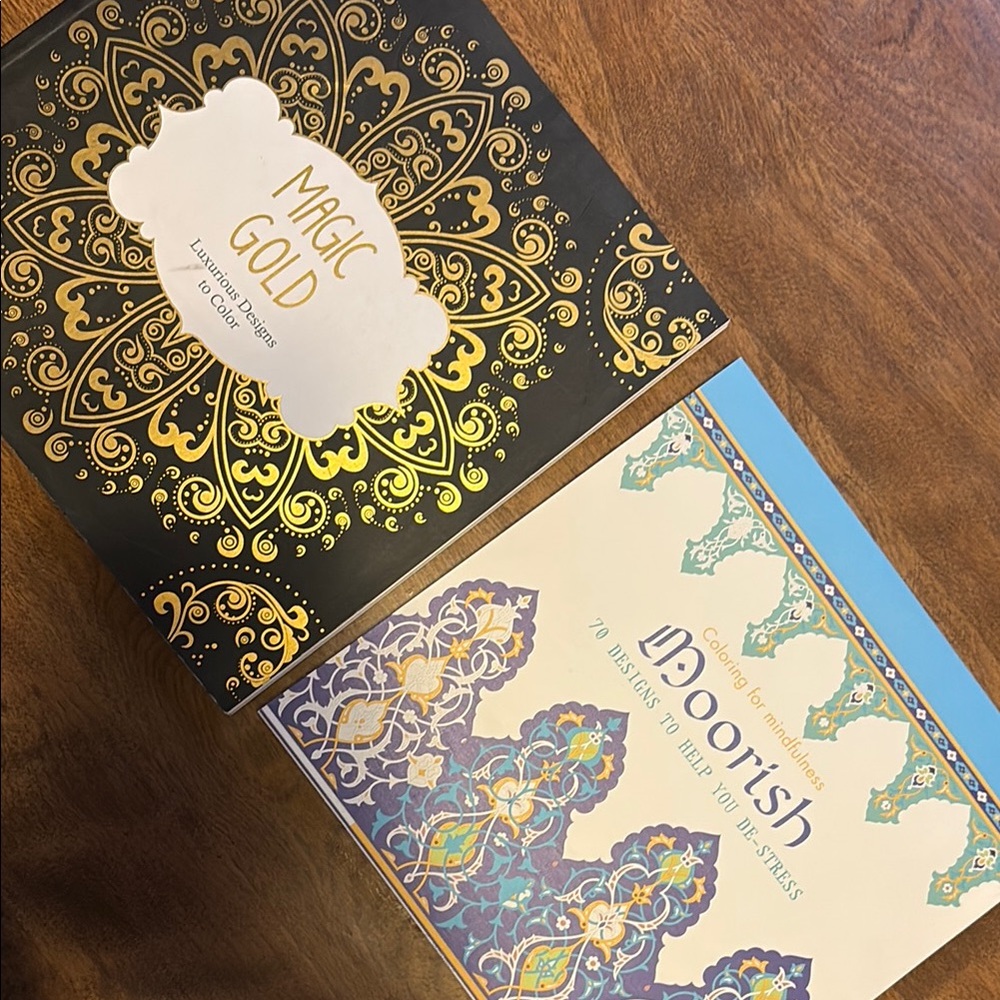 Magic Gold and Moorish Coloring Books